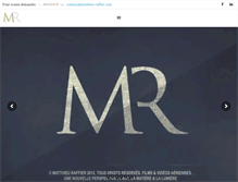 Tablet Screenshot of matthieu-raffier.com